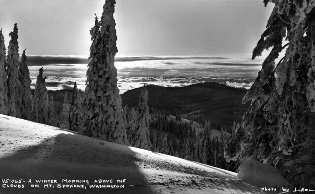 45-065 A Winter Morning Above the Clouds on Mt Spokane, Washington