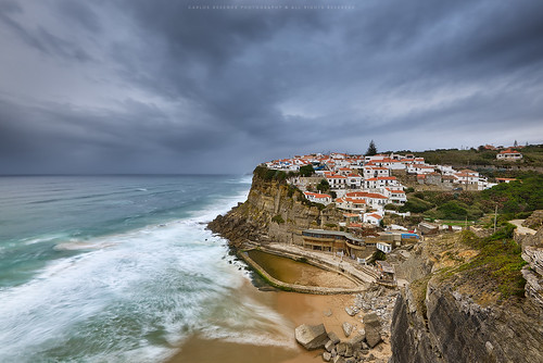 ocean travel sky seascape portugal water rain clouds waves village sintra nikkor 1635 d810 visitportugal cresende