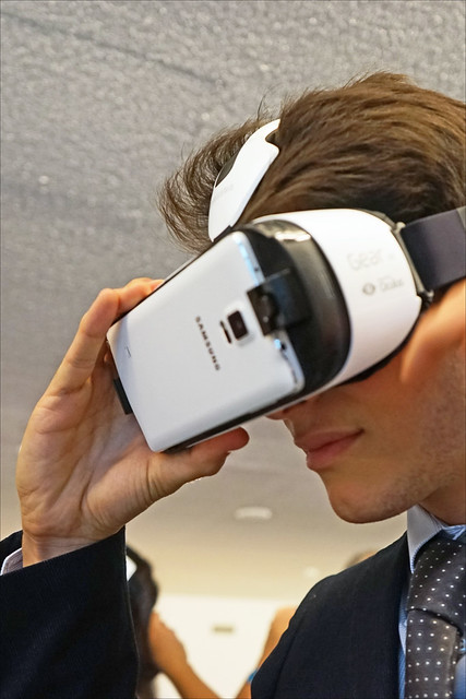 Casque Samsung de réalité virtuelle (Prix Möbius 2015, Lugano, Suisse)
