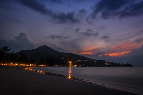 longexposure autumn sunset sea beach water night clouds reflections thailand lights nikon paradise phuket siam starburst kamala lr6 d7100 sigma1750f28exdcoshsm