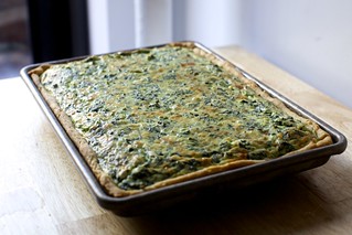 spinach sheet pan quiche | by smitten kitchen