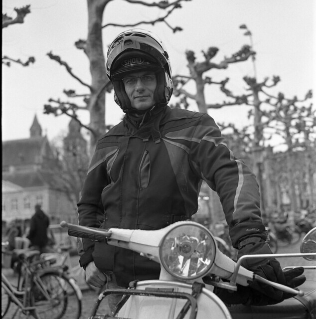 The Man and the vespa
