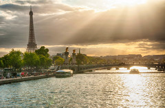 Eiffel Tower viewed from Place de la Concorde