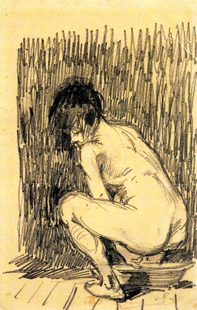 vangogh_nude_woman_squatting_over_basin_1887