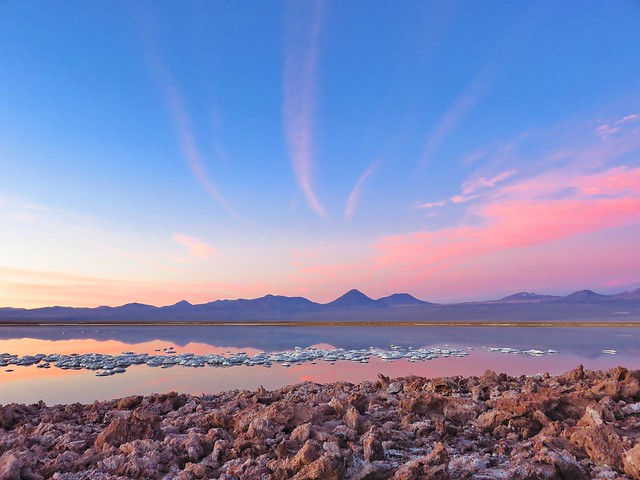 A beautiful sunset in Atacama.