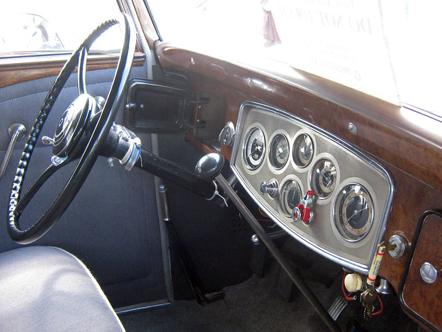 1933 Packard Eight Limousine Cockpit