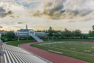 John Handley High School at sunset