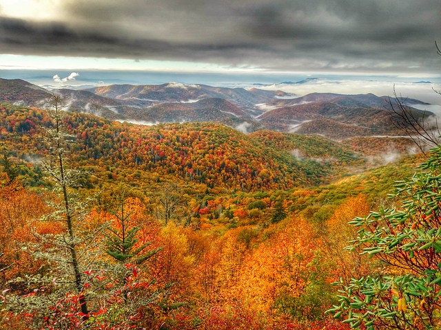 october mountain autumn