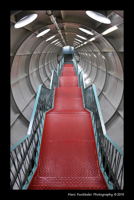 Down Atomium Stairs, Brussels