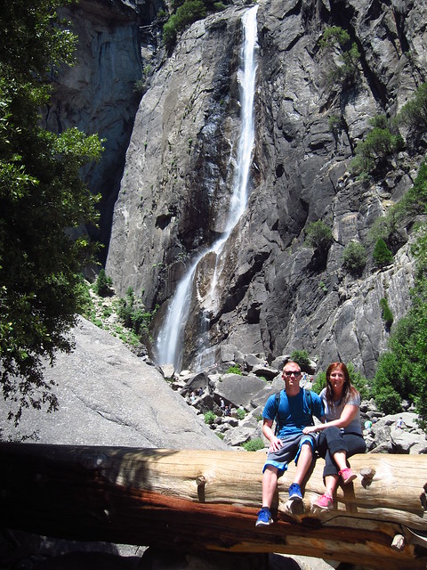 Megan and Jordan at Lower Yosemite Falls