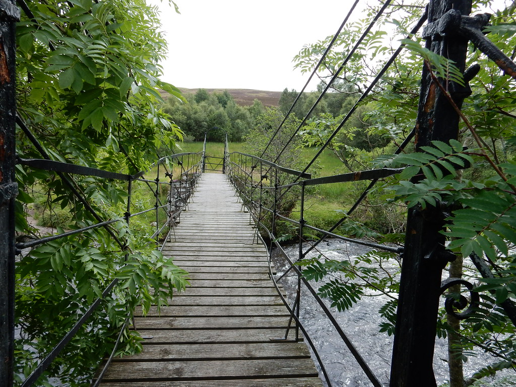 Foot bridge, River Isla