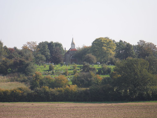 View back to Woodham Ferrers Church SWC Walk 159 South Woodham Ferrers to North Fambridge