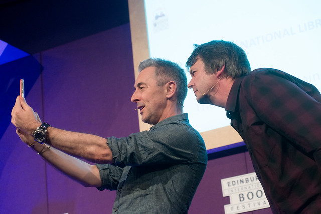 Alan Cumming and Ian Rankin selfie