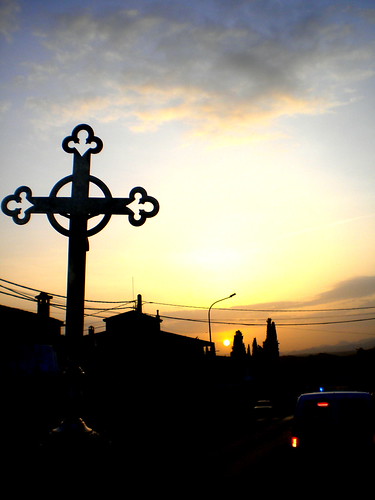PROCESION PATRONA PURULLENA VIRGEN DEL ROSARIO by Barba azul, CRUZ GUIA, atardecer en Purullena del de banda la cerro cruz cielo nubes musica villa rosario virgen