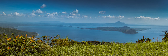 Panorama of Lake Taal & Volcano, Philippines