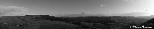 View from Tegg's Nose Country Park - B&W