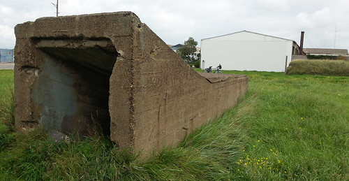 Bunker entrance near the Pont de l'Ecluse in Dunkerque, France