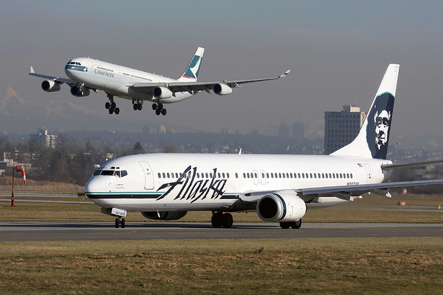 Alaska Airlines N307AS  Cathay Pacific B-HXG
