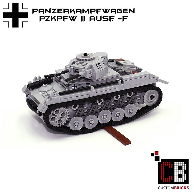 Lego WW2 WWII Panzer Tank PzKpfw II Ausf F CB01