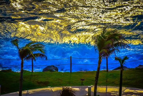 Sunrise reflection on the Caribbean Sea in the morning - Cancun Mexico by mbell1975, Sunrise reflection on the Caribbean Sea in the morning - Cancun Mexicocancún coahuiladezaragoza mexi
