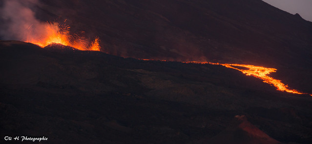 Eruption du piton de la Fournaise 25.08.2015