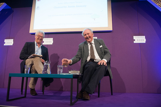 Alexander McCall Smith with his Chair Jamie Jauncey