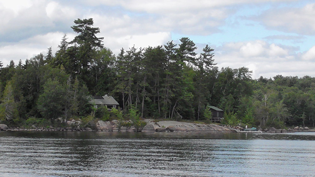 On the Shore of Long Lake north of the Arts Camp where