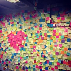 I love our city. New York Subway community wall of unity, support, and kindness in response to the hateful bigots who elected a White Supremacist President.
