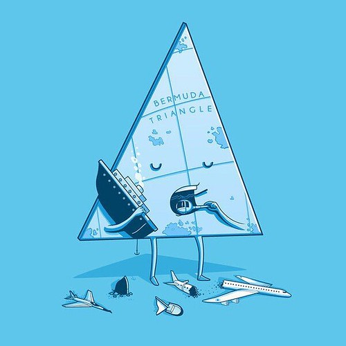 Bermuda triangle)) The Paradoxical Illustration Of Naolito #brilliantdesign #Illustration #graphics #graphicdesign #graphic #art_we_inspire #иллюстрация #художник #графическийдизайн #bermuda #bermudatriangle | by SennaRayne@flickr.com