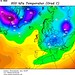 Teplota v hladině 850 hPa z 10. 2. 2012: díky obří skandinávské anticyklóně se dostává mrazivý vzduch až nad Pyrenejský poloostrov, foto: Wetterzentrale.de