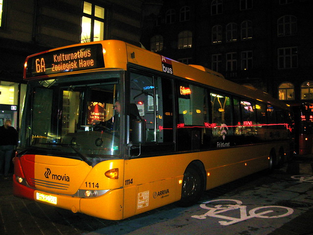one night per year Kulturnat destination on ARRIVA Scania 1114 route 6A