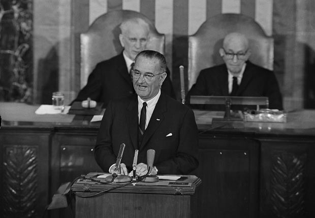 President Lyndon Johnson Addresses Congress and the Nation on November 27, 1963