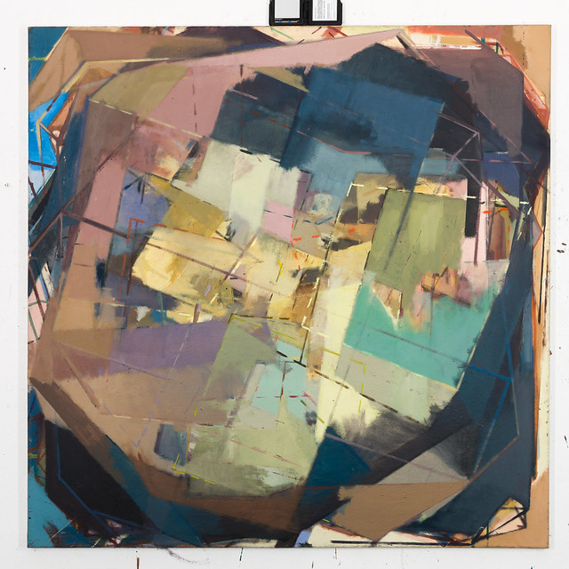 traject0ry  120 x 120 cm, Eggtempe/Oil on canvas, 2015