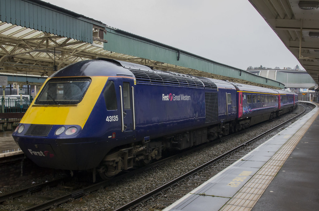New Years Day 2017: High Speed Train at Newport, south Wales