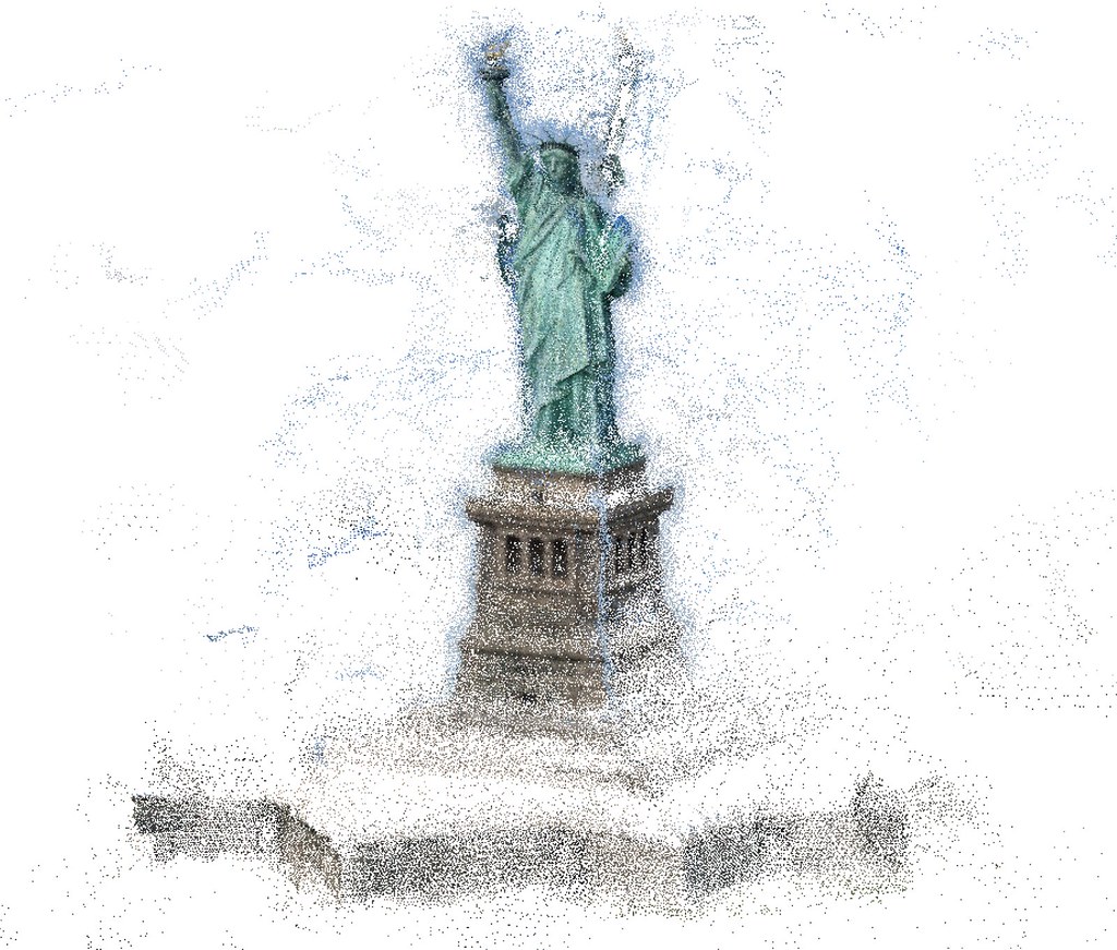3D Dense Reconstruction of the Statue of Liberty