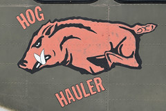 Nose art on C-123K Provider “Hog Hauler” [55-4512]