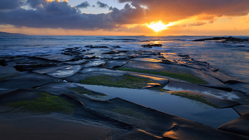 Reef Dawn by djryan78, Another sunrise at the always interesting and always very slippery Marengo Reef, south of Apollo Bay