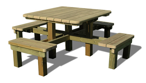 Pendlewood_street_furniture_jpg Square Cube Picnic contemporary Table 1 | by Pendlewood.street furniture.