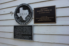 Masonic Lodge 411, Blessing, Texas Historical Marker