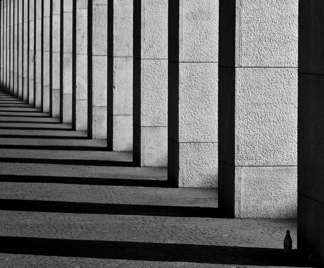 Columns, Shadows and a Bottle
