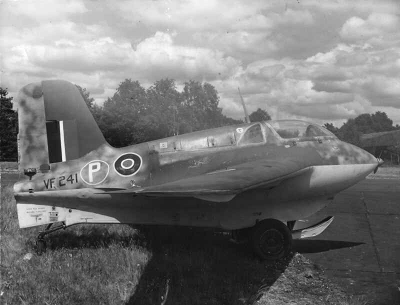 Messerschmitt Me 163 Komet, VF241 with British markings.