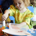 Children getting crafty | Young ones get crafty in our drop-in Story Box sessions © Helen Jones