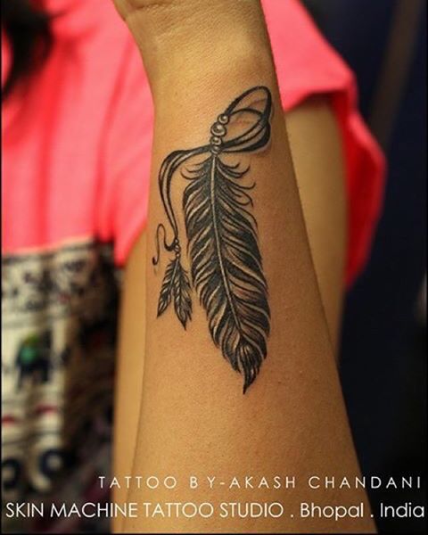 Naina Jain  tattoo Artist  Husbands name tattoo designed by  Akash  Marotkar Akky SKIN MACHINE TATTOO STUDIO  BHOPAL  INDIA email for  appointments skinmachineteamgmailcom  Facebook