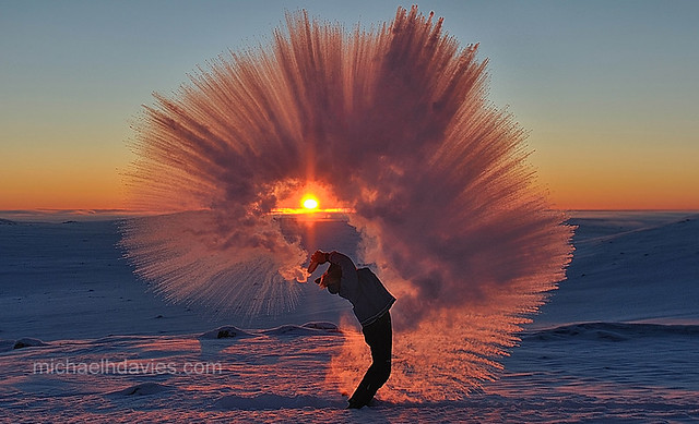 Tossing Tea on the Tundra in -40c