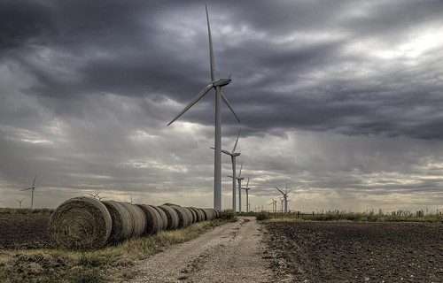 road oklahoma clouds landscape outdoors architechture energy windmills alternativeenergy windpower haybales windturbinefarm