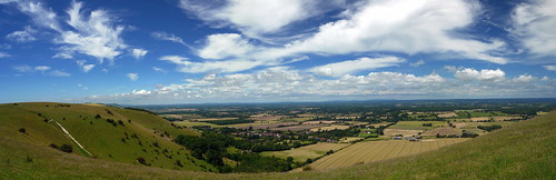southdowns sussex summer sunny devils dyke viewpoint clouds
