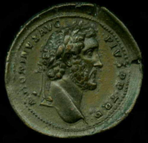 Description Copper alloy medallion.(obverse) Head of Anton… | Flickr
