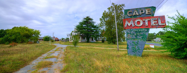 The abandoned Cape Motel, Eastern Shore, Virginia