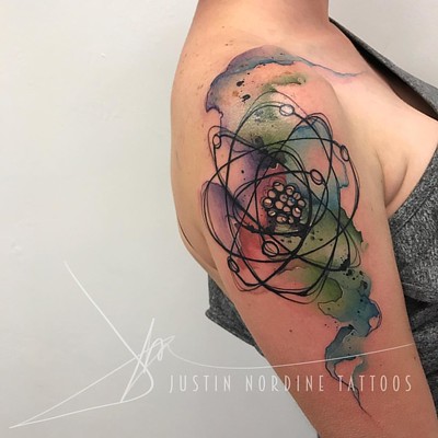 180 Awesome Atom Tattoos Designs with Meanings 2023  TattoosBoyGirl