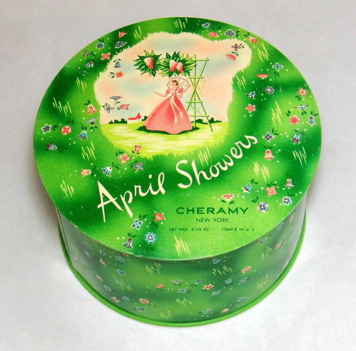 Vintage April Showers Powder By Cheramy, Metal Litho. Tin,… | Flickr